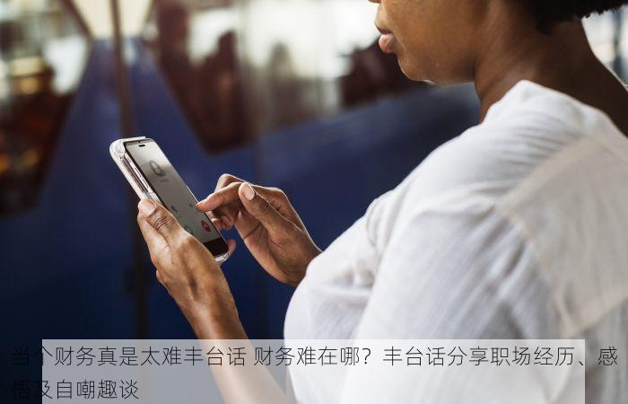 当个财务真是太难丰台话 财务难在哪？丰台话分享职场经历、感悟及自嘲趣谈