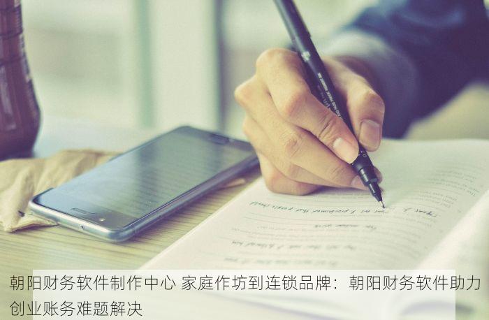 朝阳财务软件制作中心 家庭作坊到连锁品牌：朝阳财务软件助力创业账务难题解决