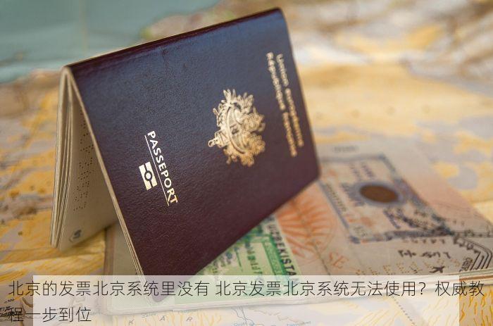 北京的发票北京系统里没有 北京发票北京系统无法使用？权威教程一步到位